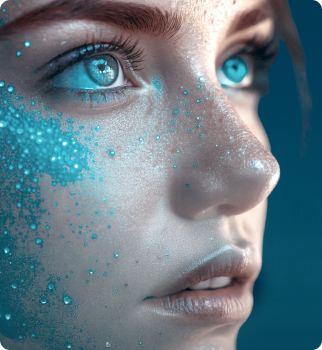 Close-up of a woman